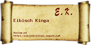 Eibisch Kinga névjegykártya